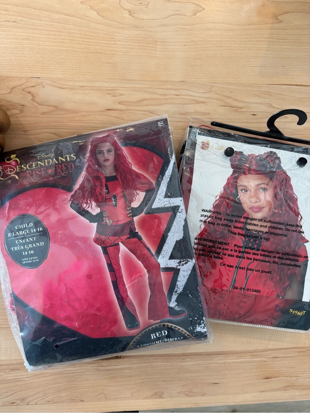 Disney Red Descendants Costume with Red Wig